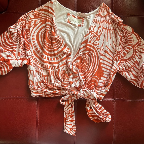 Anthropologie crop top and maxi skirt set - Picture 2 of 8